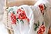 ADALINE Muslin Swaddle Blankets - Red Rose - Baby Girl Nursery Essentials - Silky Soft Bamboo Cotton (Large, 47x47)