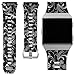 allbingo Fitbit Ionic Accessory Bands, Manly Case Women Cute Strap Rugged Pro G-Shock Like Protective Wristband for Fitbit Ionic Smartwatch (Dancing Life/Silver, Small 5.5