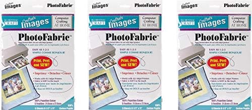 LANSING 10601013 Photo Fabric Computer Crafting at Home 100% Cotton Poplin Sheets (Тhree Pаck)