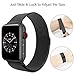 Bands for Apple Watch Band 42mm Milanese Loop for iWatch Black