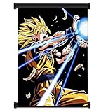 1 X Dragon Ball Z Super Saiyan Goku Anime Fabric Wall Scroll Poster (16x21) Inches