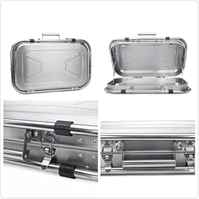 Cowekai 23â€ Standard Portable Stainless Steel Charcoal BBQ Grill for Camping Tailgating and Picnic