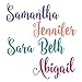 Vinyl Name Sticker Decal to Personalize Tumblers Laptops Planners and More - 20 Color Options - Style 5