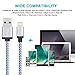 Cablex iPhone Charger 3Pack 3FT 6FT 10FT Nylon Braided Lightning Cable Cord Compatible with iPhone 7/7 Plus 6/6S Plus 5S/5C/5, iPad Pro/Air 2,iPod and More(White)