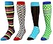 DapperGanger Crazy Funny Socks Colorful Dress Socks - Happy Fun Socks For Men Gift Set Funky