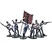 W Britain Super Deetail Toy Soldiers 52014 American Civil War Confederate Infantry No.3 - 6 Figure Set 1/32 Scale, 54mm