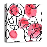 Canvas Wall Art Abstract Color Canvas Prints Home Artwork Decoration for Living Room,Bedroom - 12x12 inches