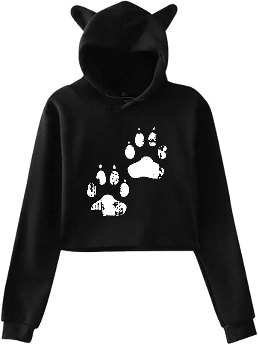 paw print hoodie