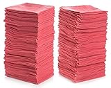 Simpli-Magic 78966-100PK Red 100 Pack Shop Towels 14"x12", 100 Pack
