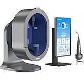 AI Skin Analyzer Device for Face &amp; Scalp &ndash; Multi-Light UV and Polarized Imaging, 15.6 Inch Touchscreen, Handheld Scalp Viewer, Client Image Records, Gray