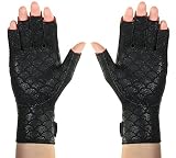 Thermoskin Premium Arthritic Gloves Pair, Black, Medium