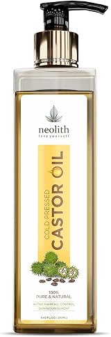 Neolith Organic Virgin Cold Pressed Castor Oil Non GMO Hexane Free 250ml Hair view 1