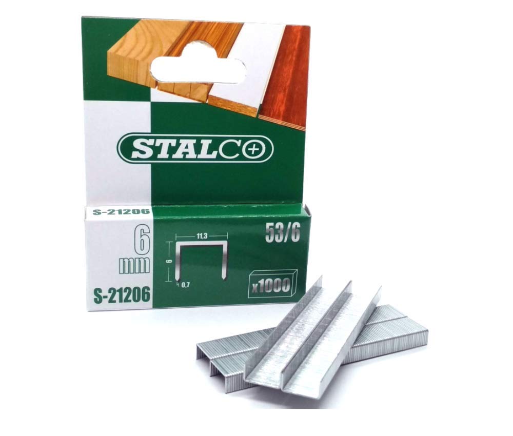 1000pcs 6mm staples Pack Duty Gun Tacker Staple Upholstery Galvanised Craft