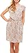 Womens Summer Dress - Floral Solid Casual Midi Dresses for Women with Pockets, Multi Color-Floral-M