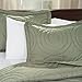 Lavish Home Solid Embossed 3 Piece Quilt Set - Full/Queen - Green