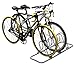 DecoBros 5 Bike Bicycle Floor Parking Adjustable Rack Storage Stand, Silver