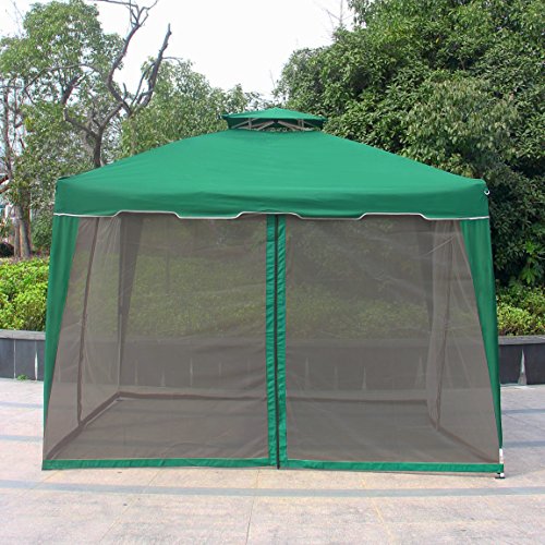 image for Cloud Mountain 10' x 10' Gazebo Mosquito Netting for Gazebo Canopy, Hu