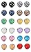 ATIMIGO Druzy Silver Stud Earrings Set for Girls Women Stainless Steel Hypoallergenic Pierced Earrings 12 pairs