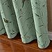 Flamingo P Printed Pair (2 Panels) Soft Microfiber Room Darkening Thermal Insulated & Heating Against Grommet Top Blackout Country Turquoise Birds Curtains/Drapers 63 by 52 inch
