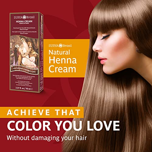 Surya Brasil Henna Cream Hair Color Treatment, Semi Permanent Hair
