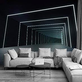 Wall Murals for Bedroom Modern Steel Feature Removable Wallpaper Peel and Stick Wall Stickers - 66x96 inches