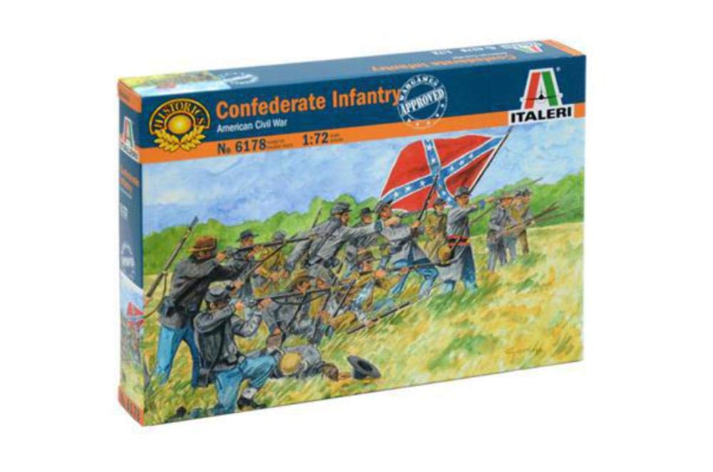 Italeri 1/72 Confederate Infantry # 6178, Brown