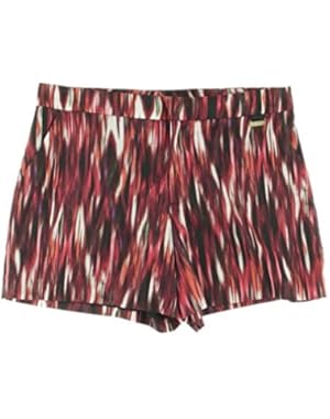 Calvin Klein Women's Print Shorts, Tango/Black, 14