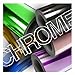 VViViD Black Chrome Mirror Finish 5ft x 50ft Vinyl Wrap Roll with Air Release Technology
