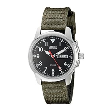Citizen Men’s Eco-Drive Stainless Steel Watch with Day/Date display, BM8180-03E