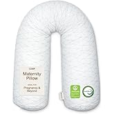 Coop Home Goods Original Adjustable Maternity Pillow, with Memory Foam and Washable Cover, Body Pillow for Pregnancy, Side Sleeper and Full Body Support During Pregnancy