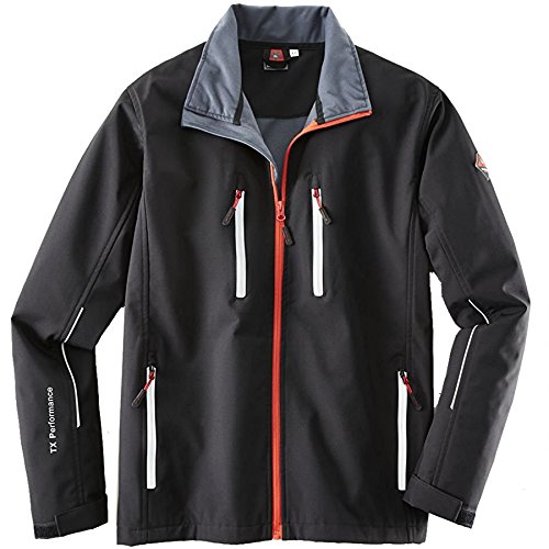 Terratrend Job 61373-XL-1031 Size X-Large "Revolution" Softshell Jacket - Black/Red