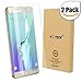 Galaxy S6 Edge Plus Screen Protector,2-Pack Samsung Galaxy S6 Edge Plus Screen Protector, Premium HD Clear Film with Free Lifetime Replacement Warranty