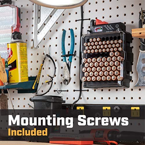 Volt Vault Battery Organizer Storage Case and Battery Tester 83 Slot AA/AAA Battery Holder