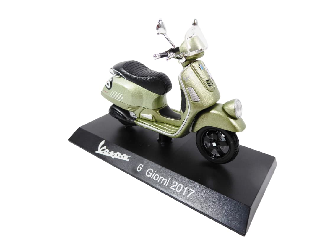 OPO 10 - Collection miniature scooter 1/18 compatible with Piaggio Vespa 6 Giorni green - 2017 - Ves1054
