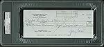 Jerry Garcia Greatful Dead Autographed 1990 Check Auto Grade Gem Mint 10! PSA Slabbed