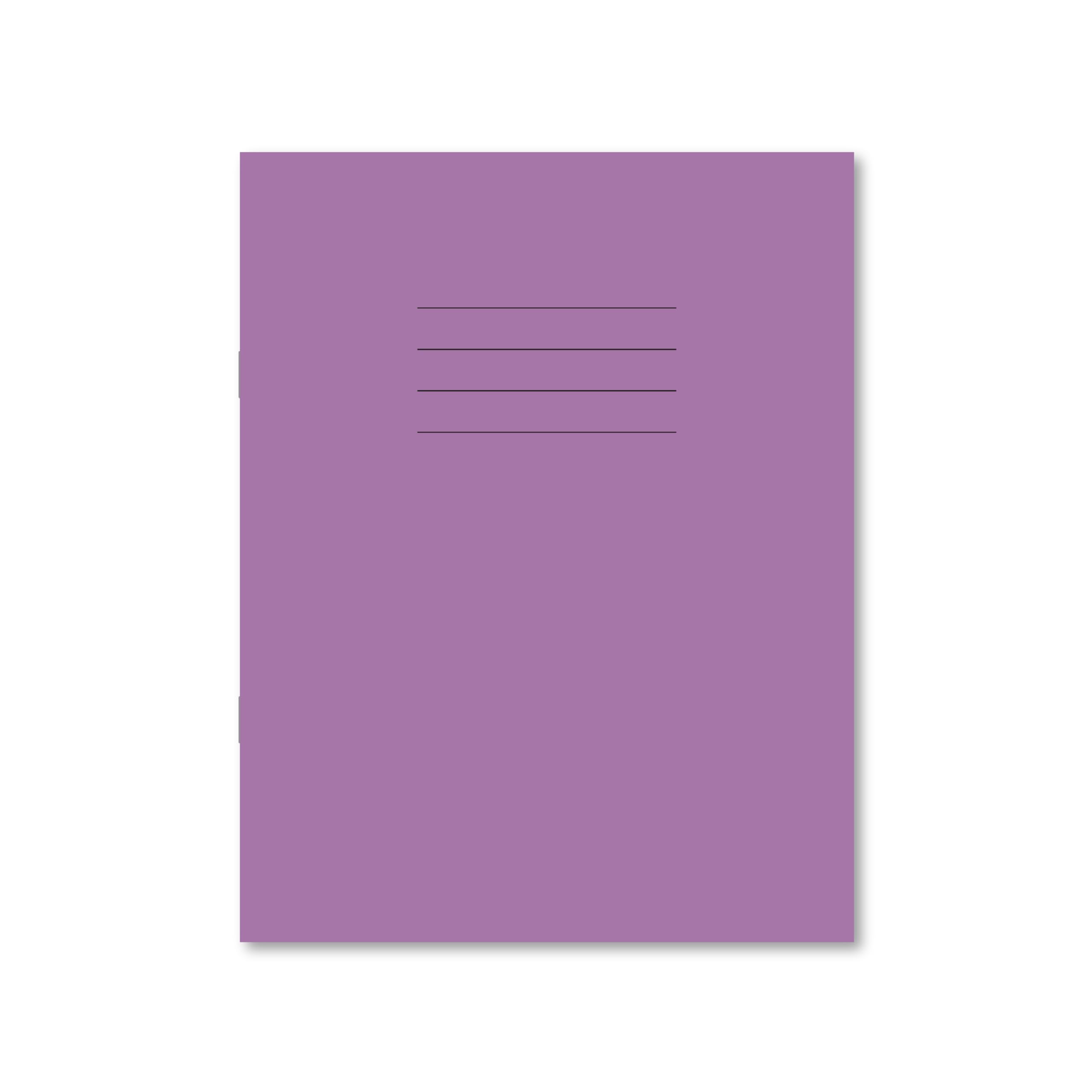 Hamelin 9 x 7-Inch 8 mm Ruled and Margin 80 Pages Exercise Book - Purple (Pack of 100)