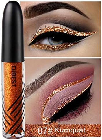 Ourhomer💕 QIBEST Waterproof Long Lasting Metallic Shiny Smoky Eyes Beauty Eyeshadow Glitter Liquid Eyeliner