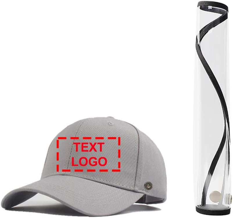 Custom Baseball Cap with Safety Face Shield, Protective Hat with Removable Eye Protection Full Face Outdoor Sports Dust-Proof, Anti-Fog, Anti-Sneeze，Anti Spitting (Grey)
