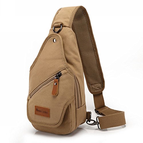 Chest bag,New Star Sling Bag Hiking Backpack for Women and Men(Khaki)