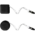 Tape Measure for Body Measuring Medical Body Cloth Tailor Craft Dieting Measuring Tape, 60 Inch/1.5 M Dual Sided Measuring Tape for Body Fabric Sewing（2 Pieces，Black）