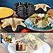 Tortilla Bowl Molds, 4Pcs Nonstick Tortilla Pan Set Thicken Carbon Steel Taco Salad Bowl Makers Baking Molds for Kitchen - Black
