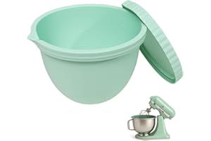 Omoiyari Premium MINT Silicone Bowl Liner for Kitchen Aid 5 Qt Stand Mixer – Extra-Thick 2mm and Durable Food-Grade Silicone, Precision Fit for Tilt-Head Mixers, Mess-Free Mixing & Storage Solution