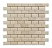 2 X 4 Crema Marfil Marble Polished & Beveled Brick Mosaic Tile - 6