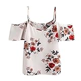 Womens Vest Tops,Napoo Floral Printed Sleeveless Casual Tank Cami Top