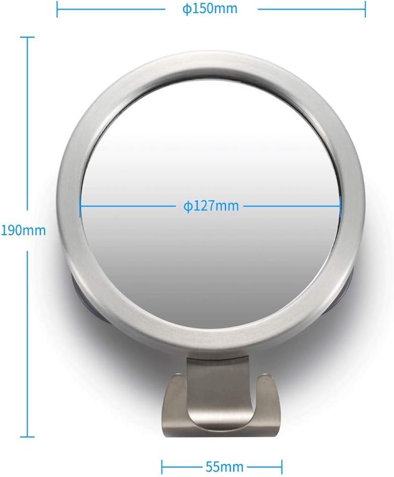 LIFEI Shower Mirror Fogless, Shaving Mirror, with Razor Holder Removable Protable 1 Second Installation Fog Free Mirror for Bathroom Aluminum Frame Trendy Design Home Decor for Him and Her: Kitchen & Dining