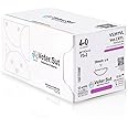 Veterinary Sutures - VeterSut VetCRYL Absorbable Polyglactin Surgical Suture USP Size 4-0, (FS-2) 3/8 19mm Reverse Cutting Needle, 36 Inches (90 cm), 12 Count, Veterinary Use