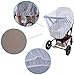 Lictin Baby Infant Insect Net, 57-inch-diameter Elastic Stretches Crib Netting and Carrier Netting Insect Net for Stroller Bassinets Pushchairs Crib Baby Cart Full Cover Mosquito Net (White)