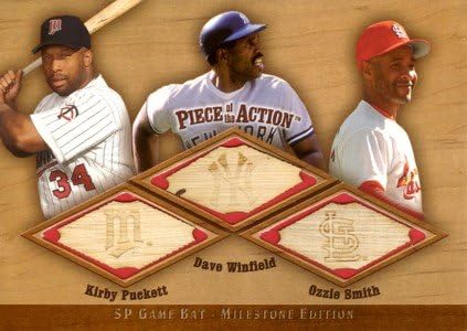 Amazon カービー パケット オジー スミス 01 Sp Game Bat Milestone Piece Of The Action Trios Bat Mlbカード トレカ 通販