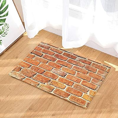 Zz7379sl Decoracion Rustica Antigua Pared De Ladrillo Rojo Retro