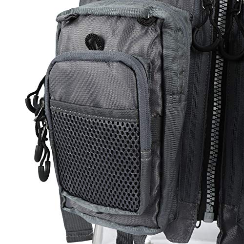 FreeTec Fliegenfischen Weste Pack Angeljacke Angelausrüstung Jagd Angeln Freizeitweste (Angelweste/Angelriemenpaket… – Bild 7